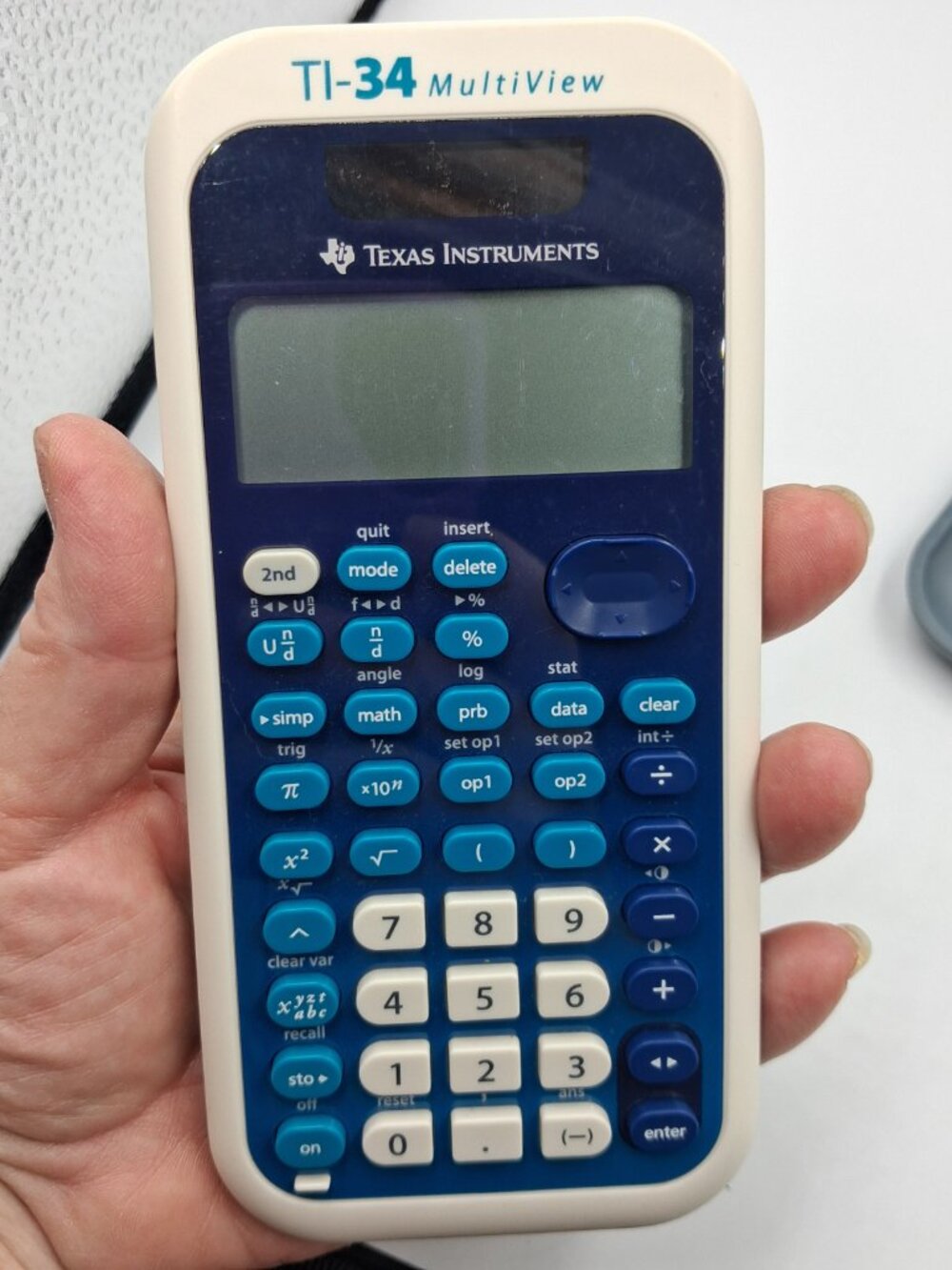 Texas Instruments TI-34 MultiView Scientific Calculator w/ Cover Tested Working